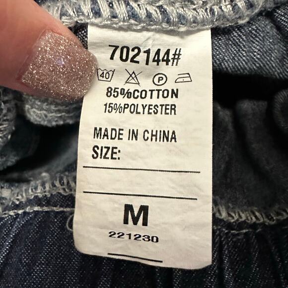 Denim Jean Maxi Skirt Womens size Medium Pull On Boho Festival - Picture 7 of 7